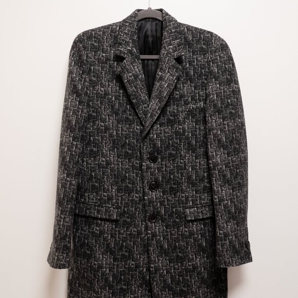 Versace Men's Long Wool Patterned Jacket Size 48 (M) Limited Edition - Picture 1 of 6